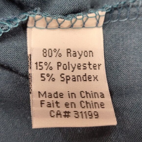 Blue Long Sleeve Top, Cowl Neck Comfy Loose Top - Size M, Size XL - NEW! - Picture 8 of 16